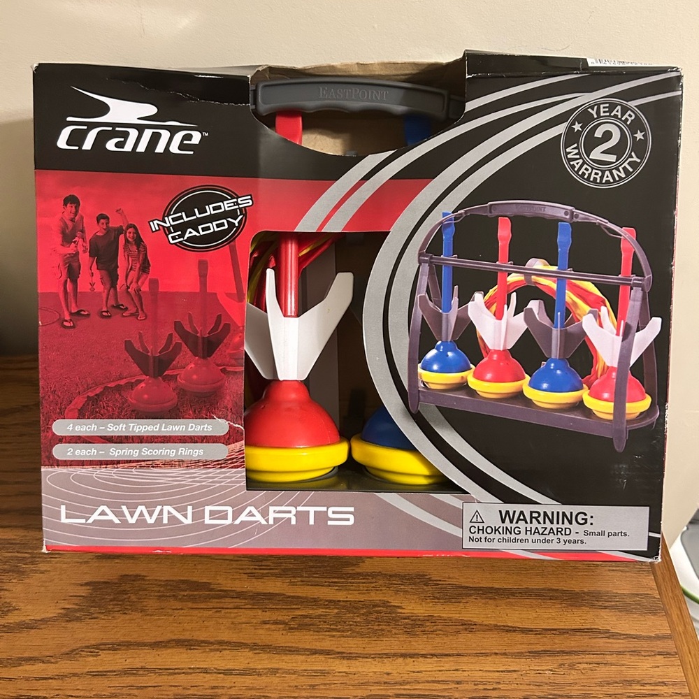 Crane Lawn Darts Set Including Caddy/ NIB